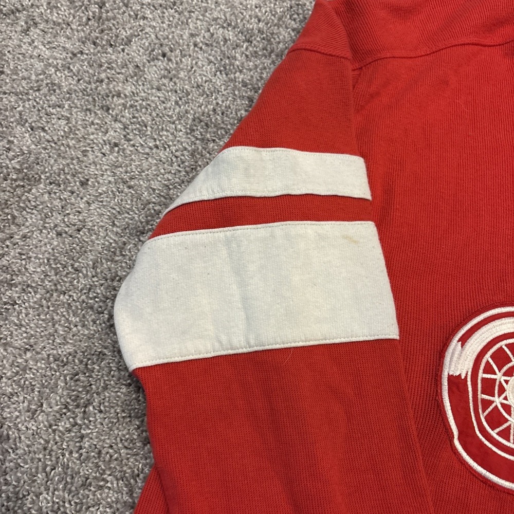 Detroit Red Wings Hockey Jersey Shirt Shersey NHL String Shirt CCM Size Large - Picture 4 of 14